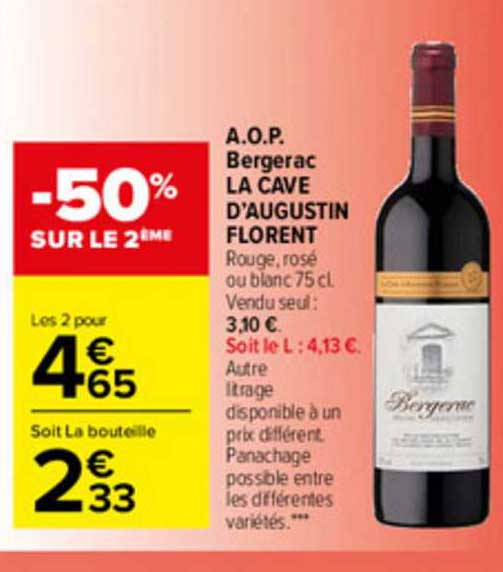 a.o.p. bergerac la cave d'augustin florent