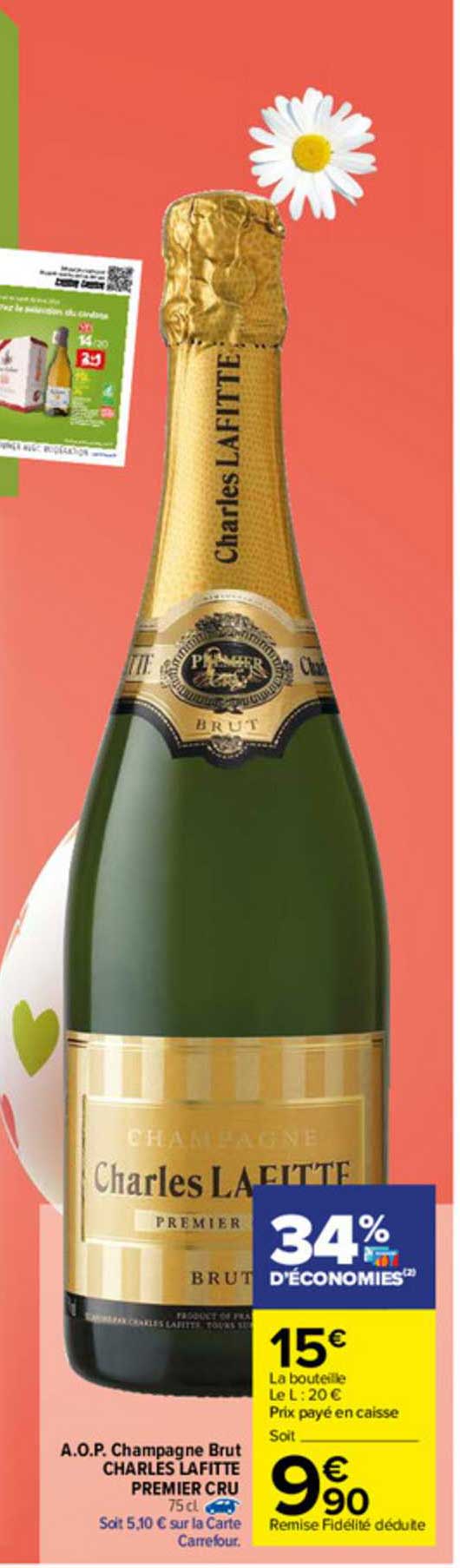 a.o.p. champagne brut charles lafitte premier cru