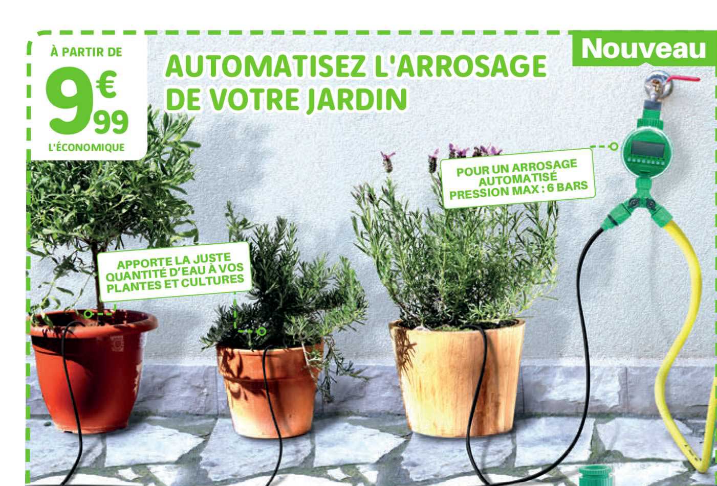 automatisez l'arrosage de votre jardin