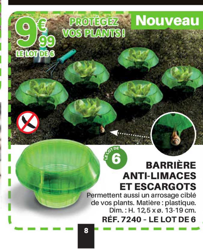 barrière anti-limaces et escargots