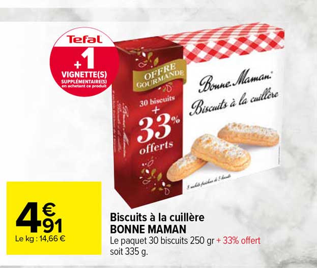 biscuits à la cuillère bonne maman