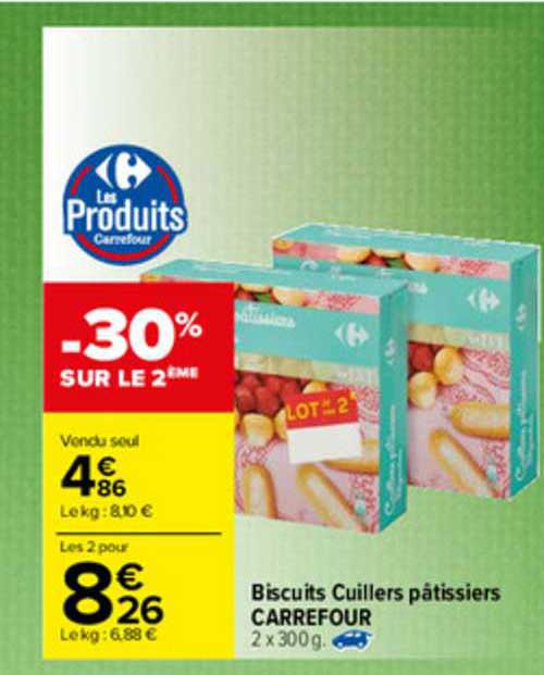 biscuits cuillers pâtissiers carrefour
