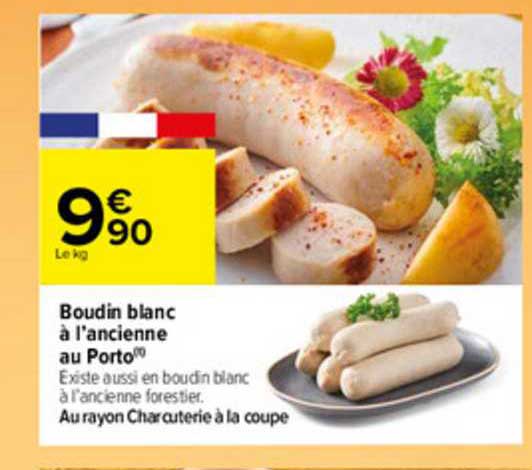 Boudin Blanc à L'ancienne Au Porto