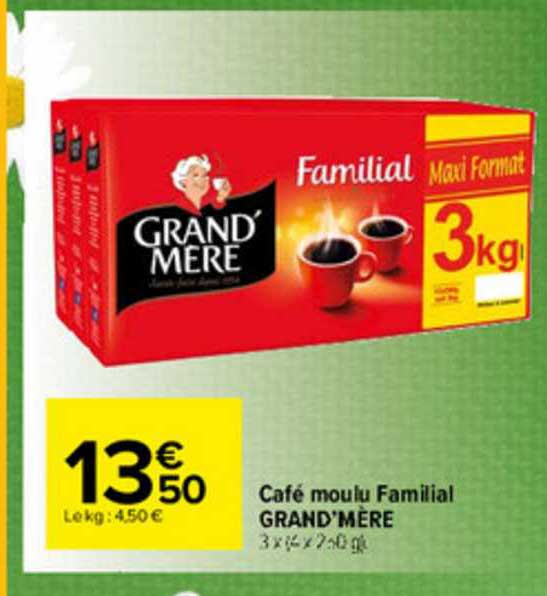 Café Moulu Familial Grand'mère