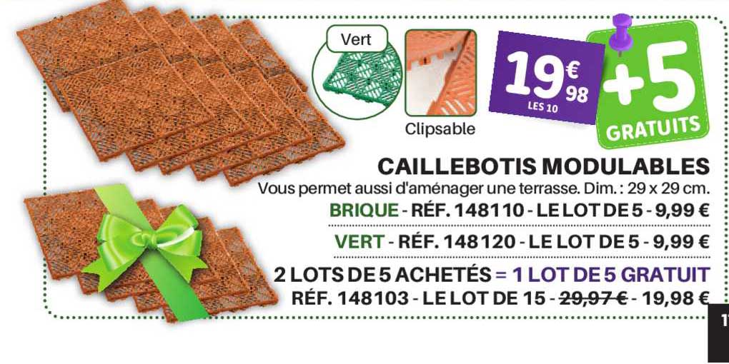 Caillebotis Modulables