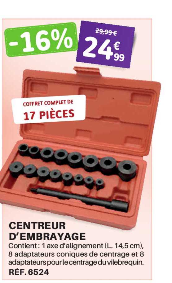 centreur d'embrayage