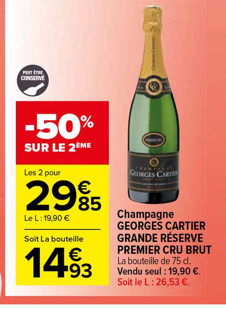 Champagne Georges Cartier Grande Réserve Premier Cru Brut
