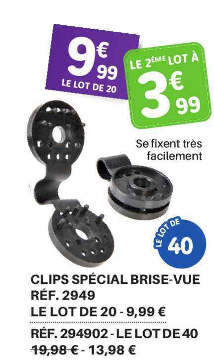Clips Spécial Brise-vue