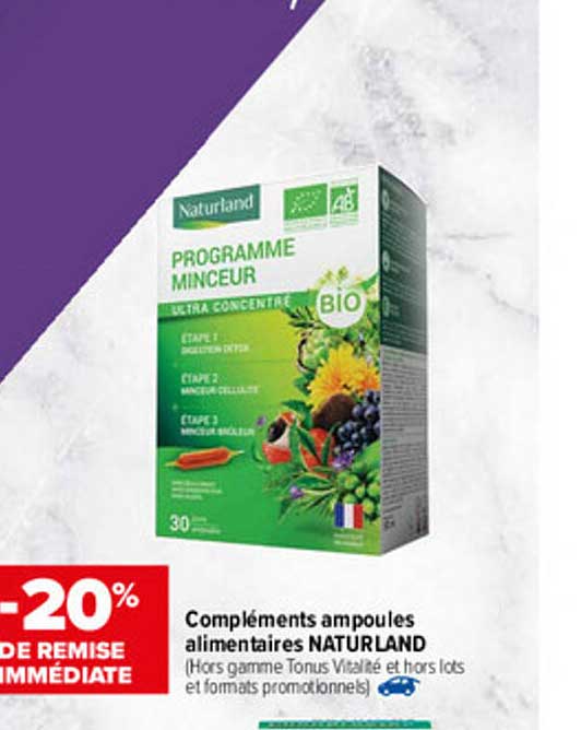 compléments ampoules alimentaires naturland
