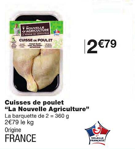 cuisses de poulet "la nouvelle agriculture"