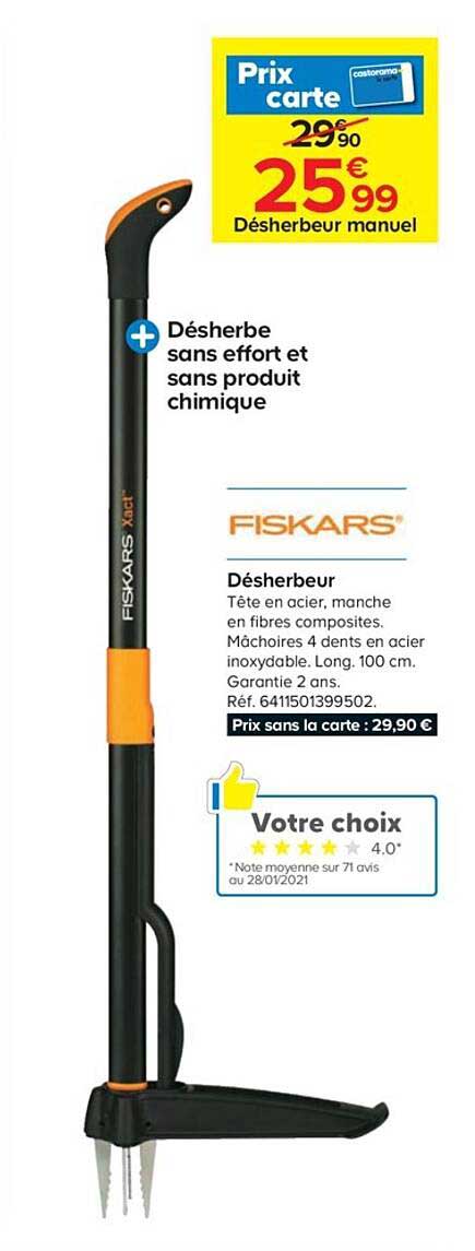 désherbeur fiskars