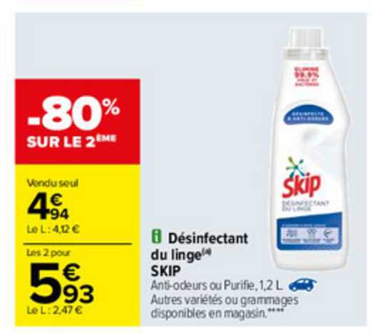 Désinfectant Du Linge Skip