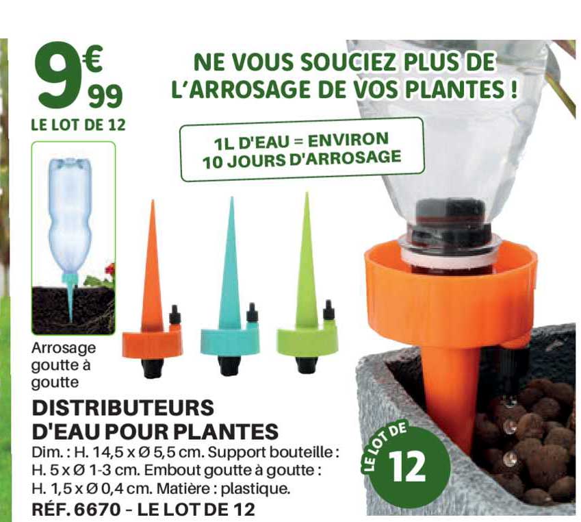 distributeurs d'eau pour plantes