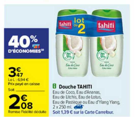 Douche Tahiti