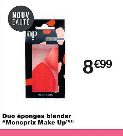 duo éponges blender "monoprix make up"