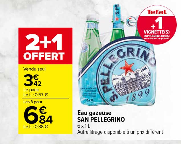 eau gazeuse san pellegrino