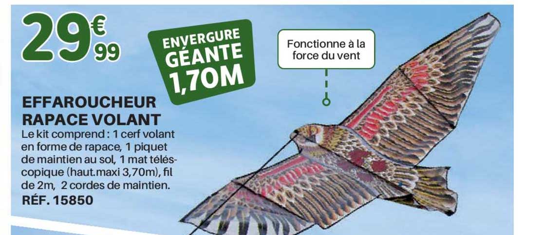 effaroucheur rapace volant