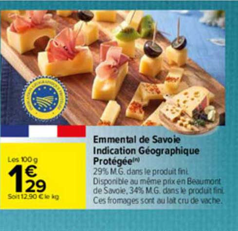 emmental de savoie indication géographique protégée