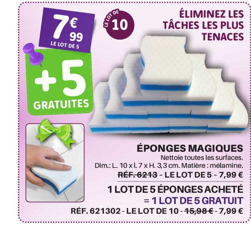 éponges magiques
