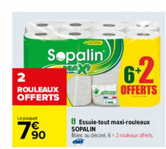essuie-tout maxi-rouleaux sopalin