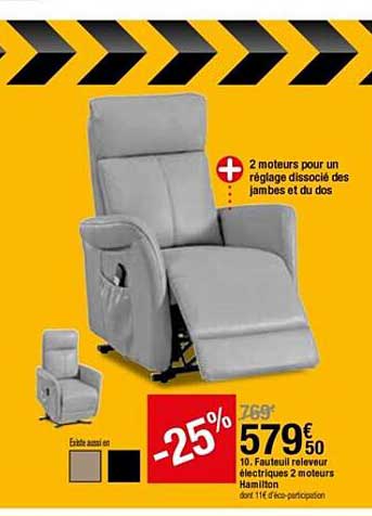 fauteuil releveur électriques 2 moteurs hamilton