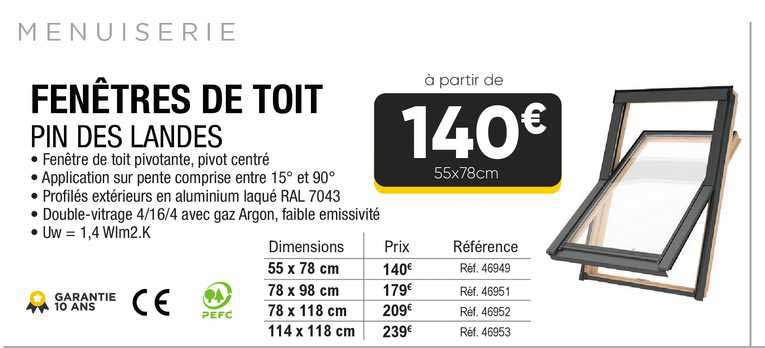 Fenêtres De Toit Pin Des Landes