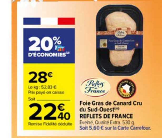 foie gras de canard cru du sud-ouest reflets de france