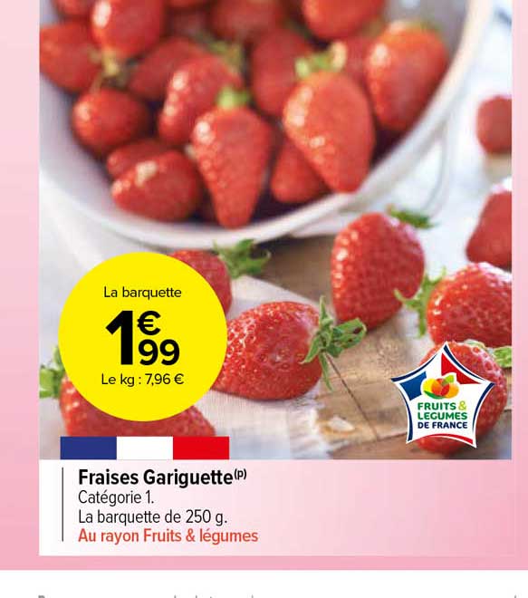 fraises gariguette
