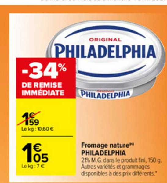 Fromage Nature Philadelphia