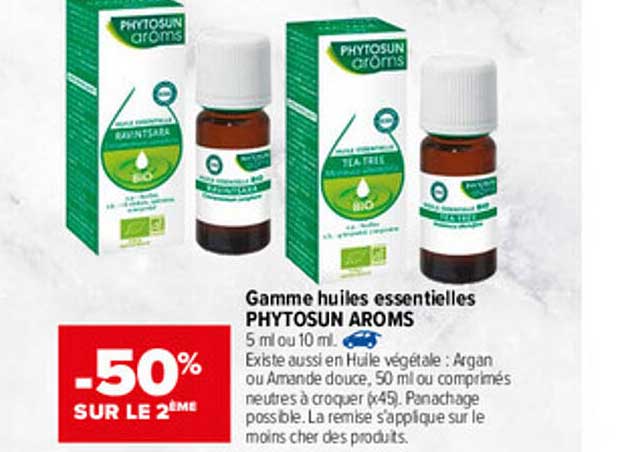 gamme huiles essentielles phytosun aroms