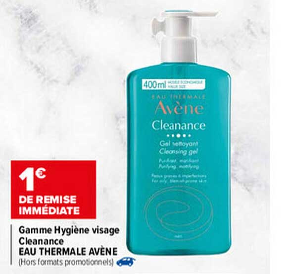 gamme hygiène visage cleanance eau thermale avène