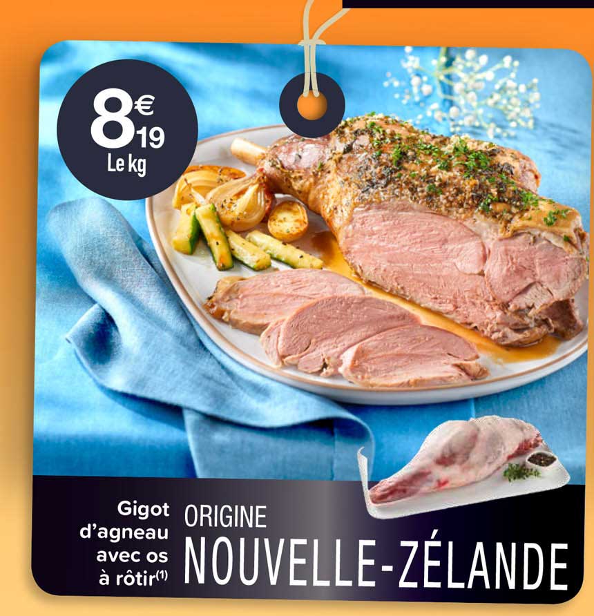 gigot d'agneau avec os à rôtir
