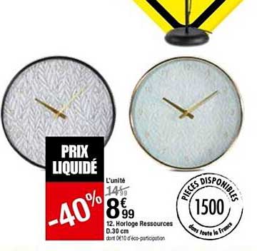 horloge ressources d. 30 cm