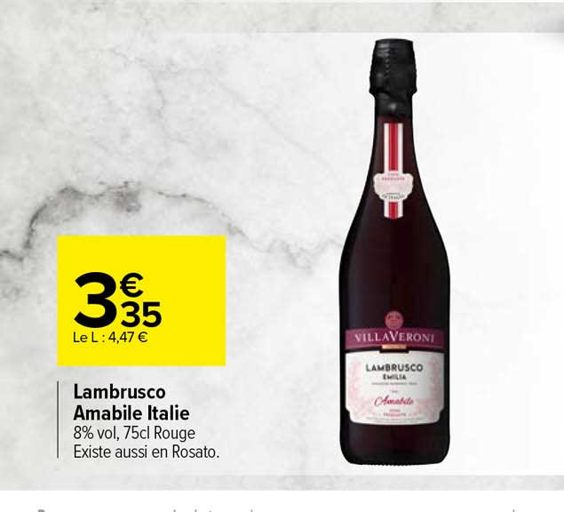 lambrusco amabile italie villa veroni