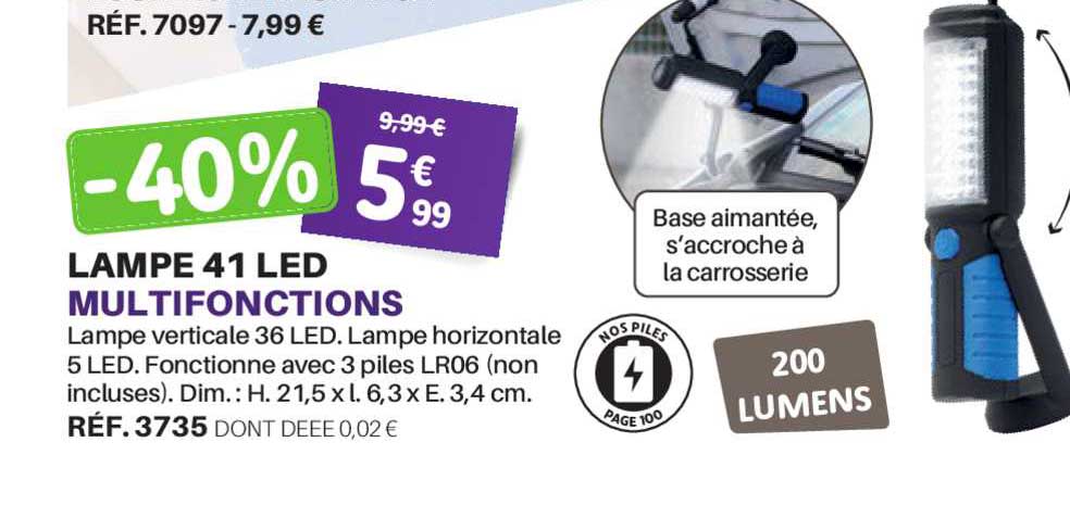 Lampe 41 Led Multifonctions