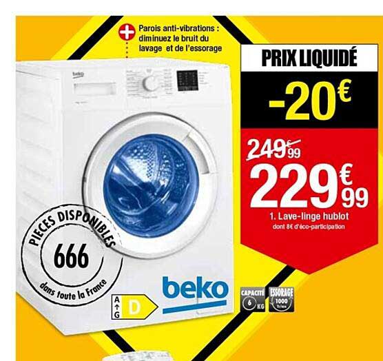 lave-linge hublot beko