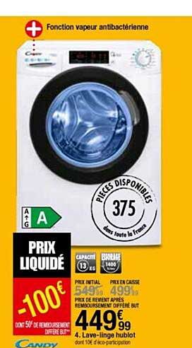 lave-linge hublot candy