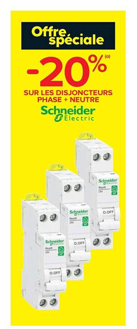 les disjoncteurs phase + neutre schneider electric