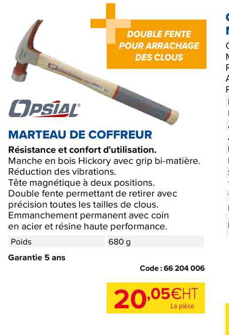 marteau de coffreur opsial