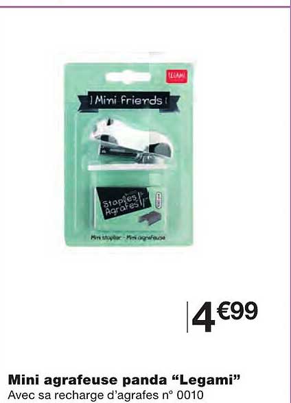 Mini Agrafeuse Panda "legami"