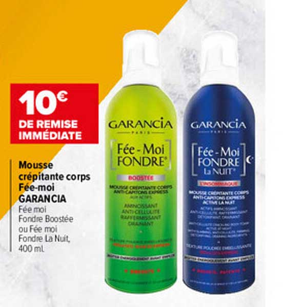 mousse crépitante corps fée-moi fondre garancia