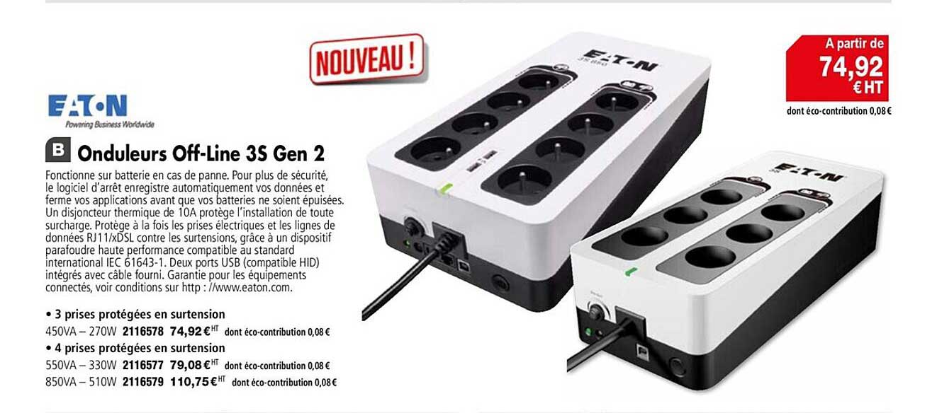 onduleurs off-line 3s gen 2