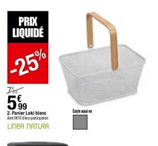 panier loki blanc