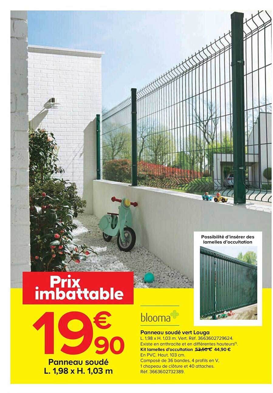 panneau soudé vert louga blooma