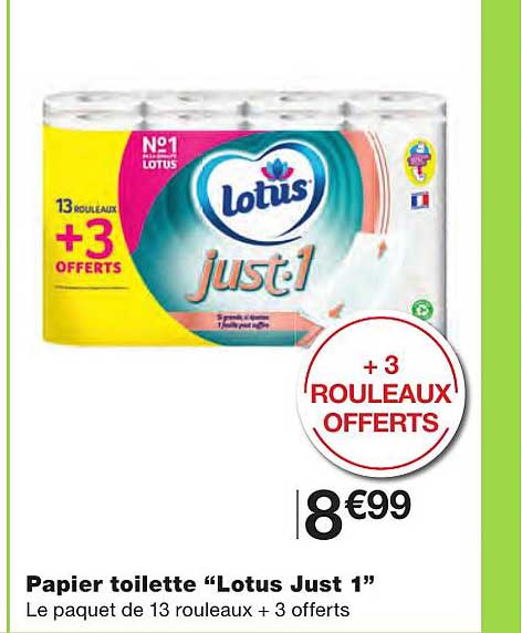 papier toilette "lotus just 1"