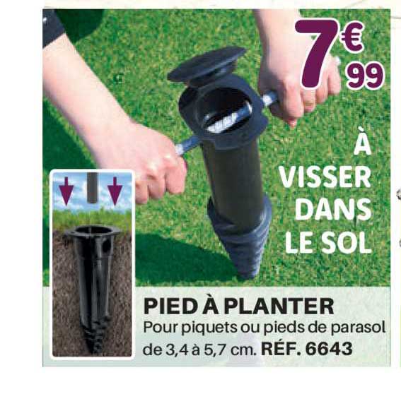 pied à planter