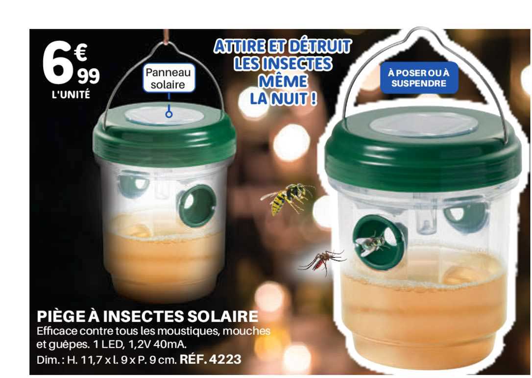 Piège à Insectes Solaire