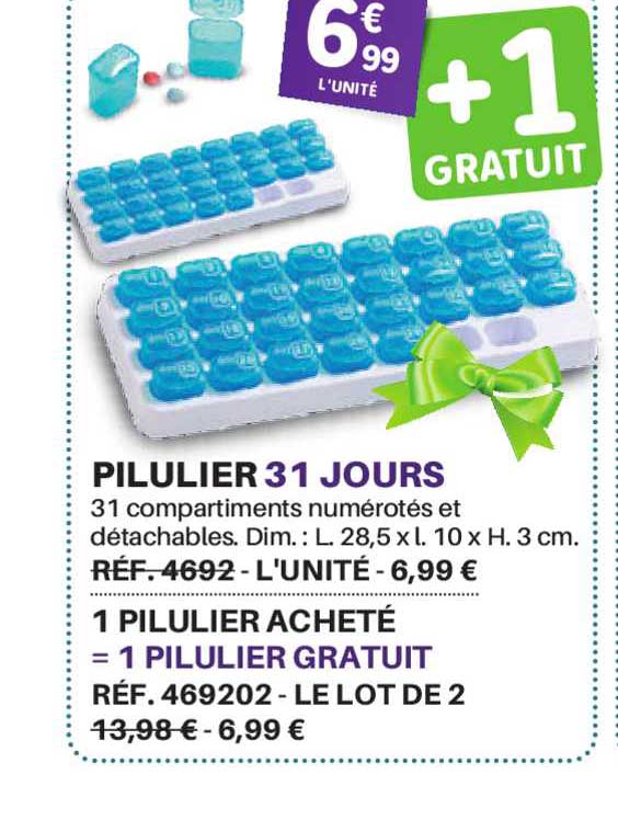 pilulier 31 jours