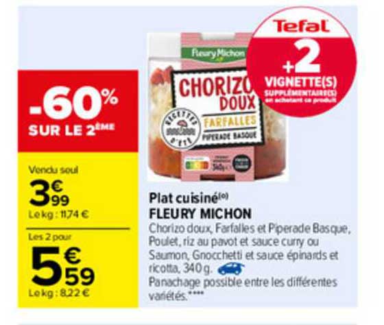 plat cuisiné fleury michon