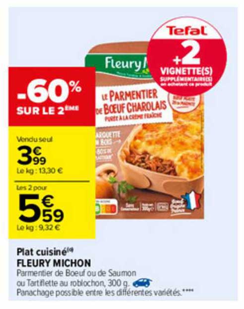 plat cuisiné fleury michon